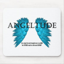 Angeltude tee two mouse pad