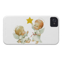 Anges de Noël de bébé Coques iPhone 4
