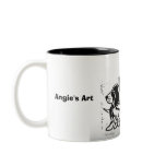 Angie's Art "hound dog" Mug