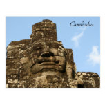 angkor face postcard
