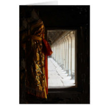 Angkor Wat Door Greeting Cards