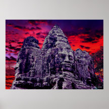Angkor Wat Sunset - Cambodia Poster