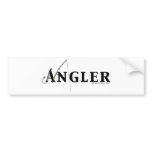 Angler logo bumper sticker