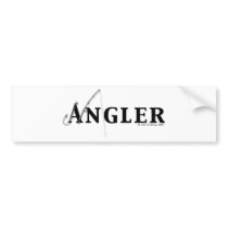 Angler logo bumper sticker