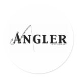 Angler logo stickers