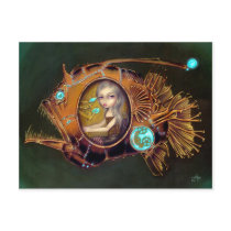 "Anglerfish Submarine" Postcard