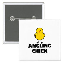 Angling Chick Pins