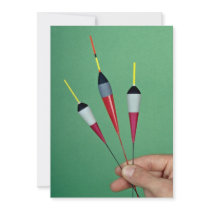 Angling floats, used for coarse fishing invites