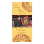 Anglo Indian Henna Wedding Thank You Photo Card photo cards