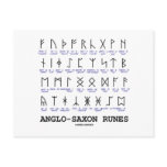 Anglo-Saxon Runes (Linguistics Cryptography)