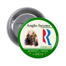 Anglo-Saxons for Romney Ryan 2012 Buttons