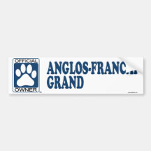 Anglos-Francai Grand Blue Bumper Stickers