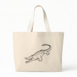 Angry American Crocodile Canvas Bags