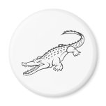 Angry American Crocodile Refrigerator Magnet