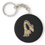 angry attitude giraffe keychains
