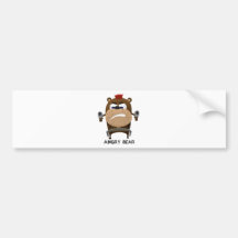 Angry Bear Bumper Sticker