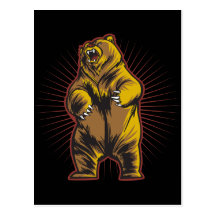 Angry Bear Post Card