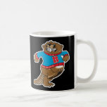 angry beaver wearing sweater coffee mugs