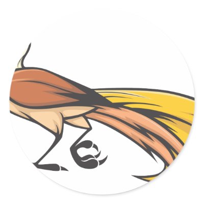 Angry Bird of Paradise Stickers by graphicdesigner