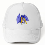 Angry Blue Fire Breather Hat