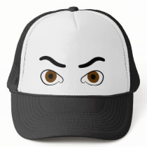 angry brown eyes thick brow