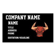 Angry Bull Business Card