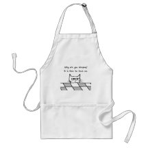 Angry Cat Wants You Out of Bed Aprons