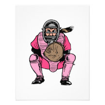 Angry Catcher Personalized Invitation