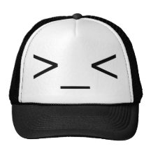 >_< Angry Emoticon Hat