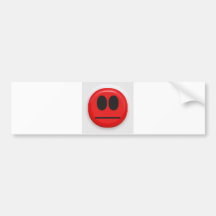 angry face bumper stickers
