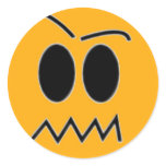 angry face stickers