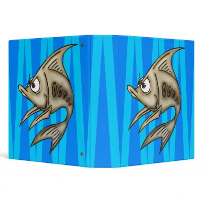 Angry Fish Vinyl Binder by sagart1952
