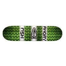 Angry Fish Skate Board Deck