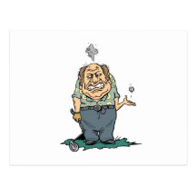 Angry Golfer T-shirts and Gifts Post Cards