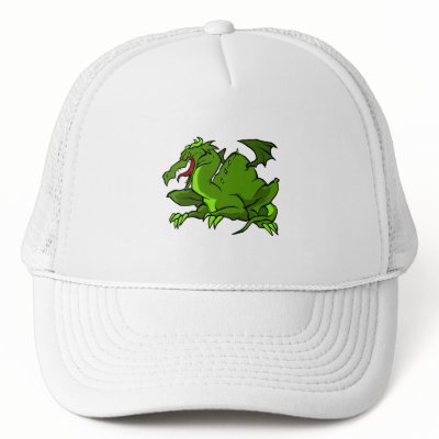 Angry Green Dragon Hats by dragons_lair