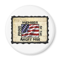 Angry Mob Gear Refrigerator Magnet