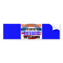 ANGRY MOB OBAMA BUMPER STICKER