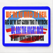 ANGRY MOB OBAMA MOUSEPAD
