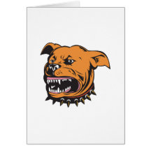 Angry Mongrel Dog Card