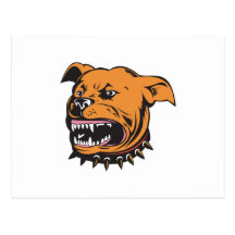 Angry Mongrel Dog Postcard