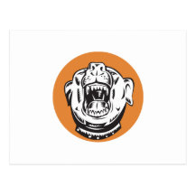 Angry Mongrel Dog Postcard