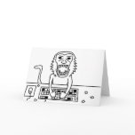 Angry monkey greeting card