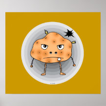 Angry potato print