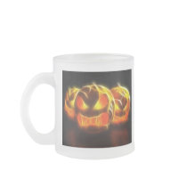 Angry Pumpkins at Halloween Coffee Mugs