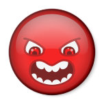 Angry red