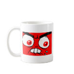 Angry Red Rage Face mugs