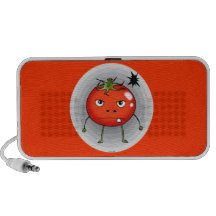 Angry red tomato PC speakers
