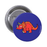 Angry Red Triceratops - Dinosaur-gifts.com Pins