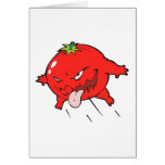 angry rotten tomato cartoon character cards