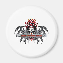 Angry-Scotsman-Bikers Fridge Magnet